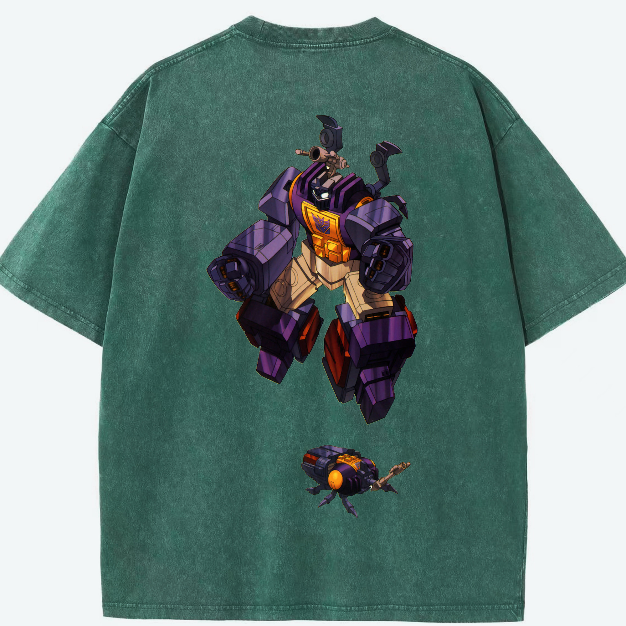 （画像用）  綿100% ヴィンテージ風 半袖Tシャツ（背面プリント）